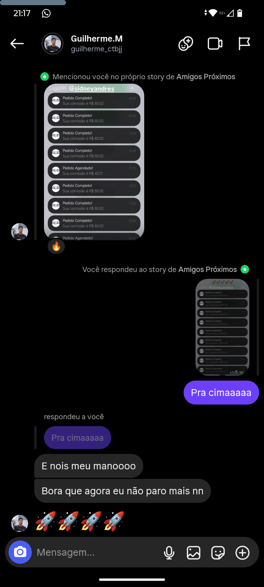 Print de resultado real de aluno #11